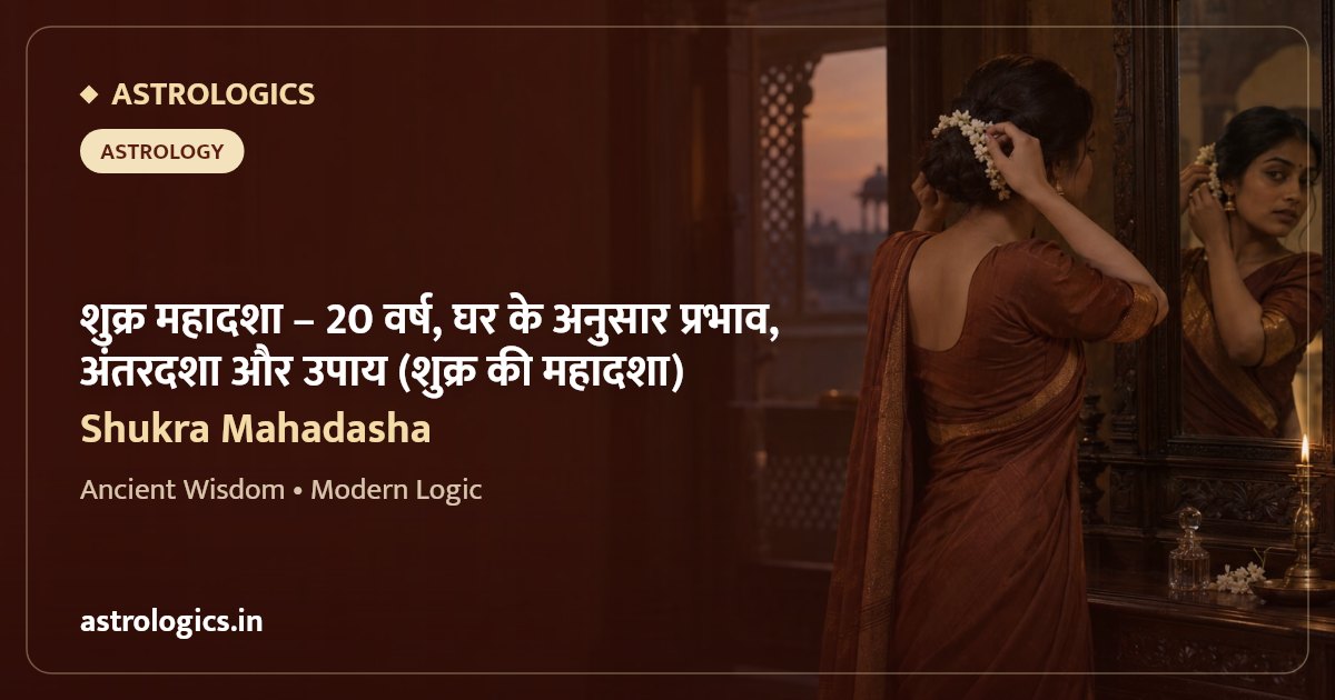 Shukra Mahadasha: 20 Years, Effects by House, Antardashas and Remedies (Shukra ki Mahadasha)