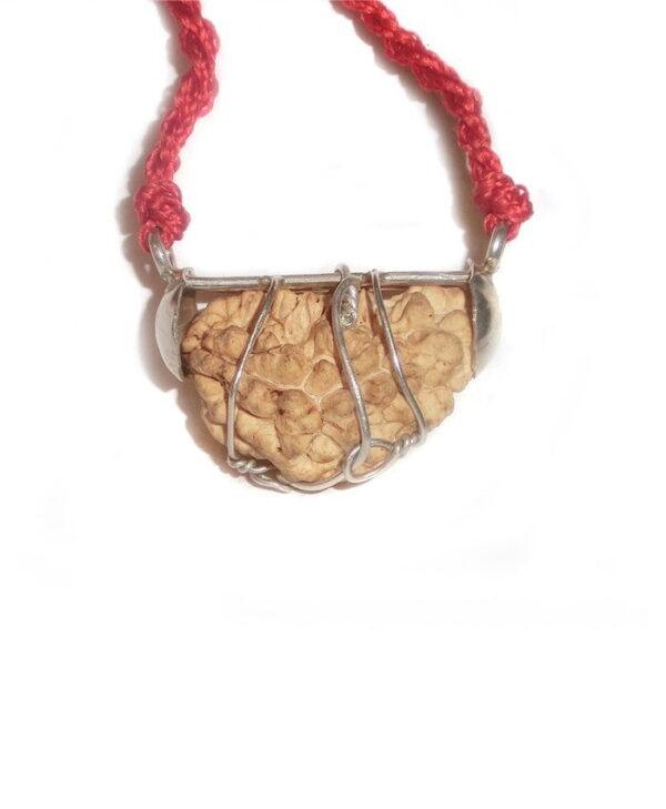 1 MUKHI RUDRAKSHA Silver Pendant With Certificate (RUC01-003)