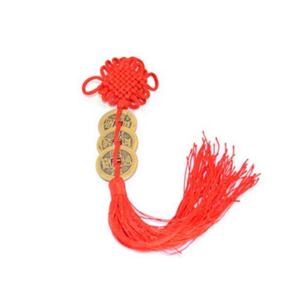 Kriti Creations Feng Shui 3 Wealth Coin Hangings