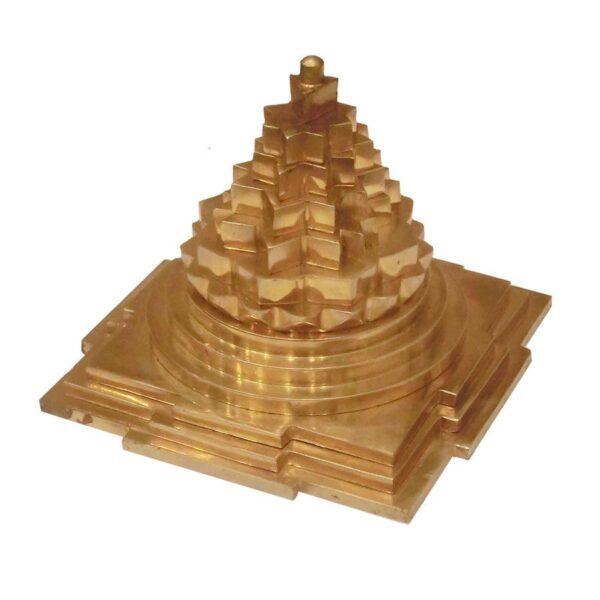 Maha Meru Shri Yantra in Gold - 7 cm (SRMM-003)