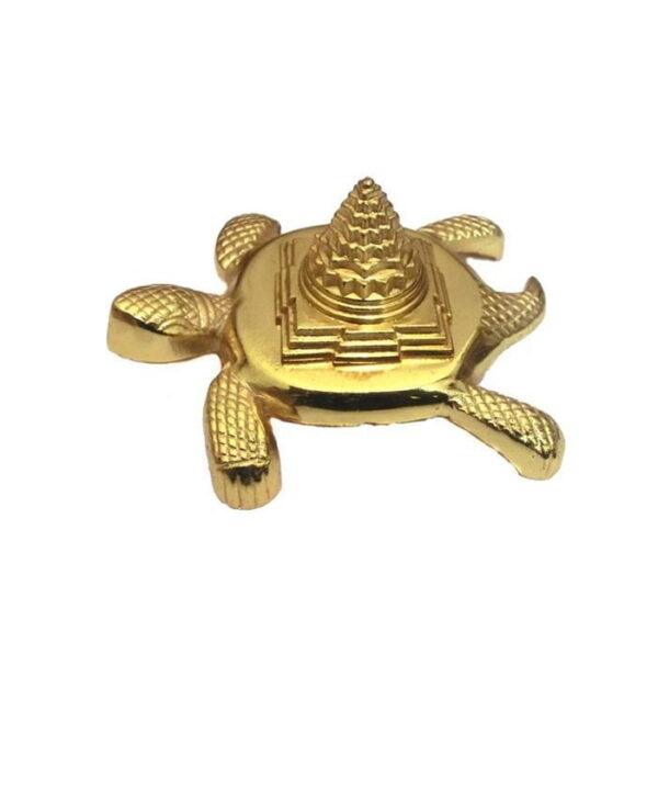 Sumeru Kachhap Sriyantra in Brass - 11cm (SRSK-002)